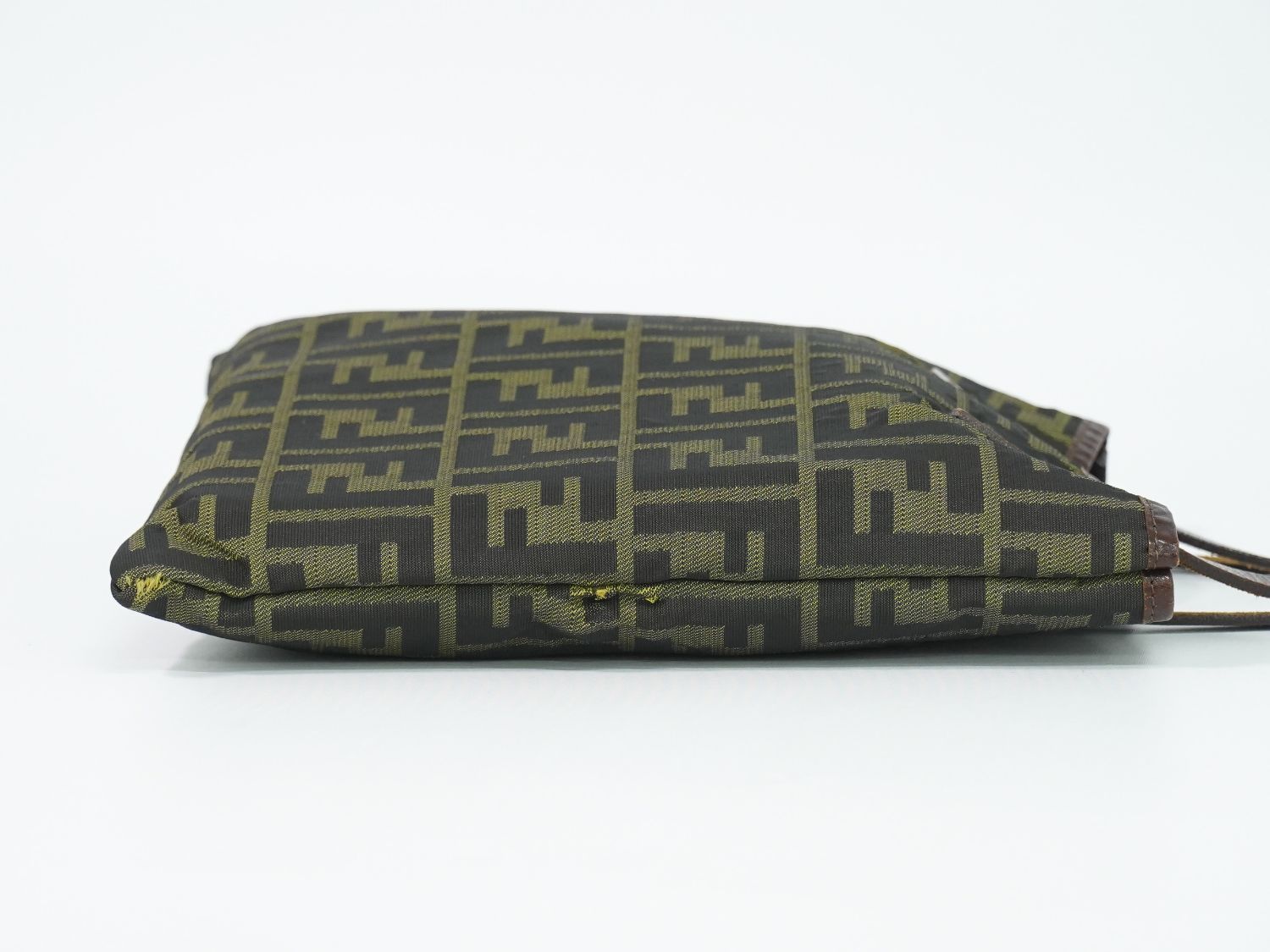 Fendi Zucca Tote Bag Canvas Khaki Brown — view 4
