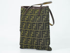 Fendi Zucca Tote Bag Canvas Khaki Brown — view 2