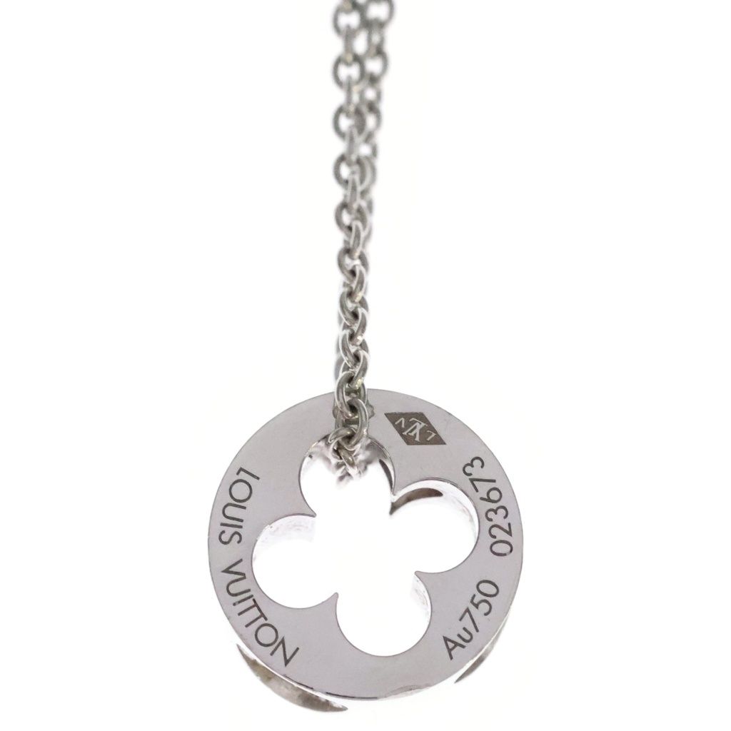 Louis Vuitton Pendentif Empreinte PM 18K White Gold Diamond Pendant — view 3