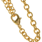 Chanel CC Logo 24K Rhinestone Chain Long Necklace Gold — view 5