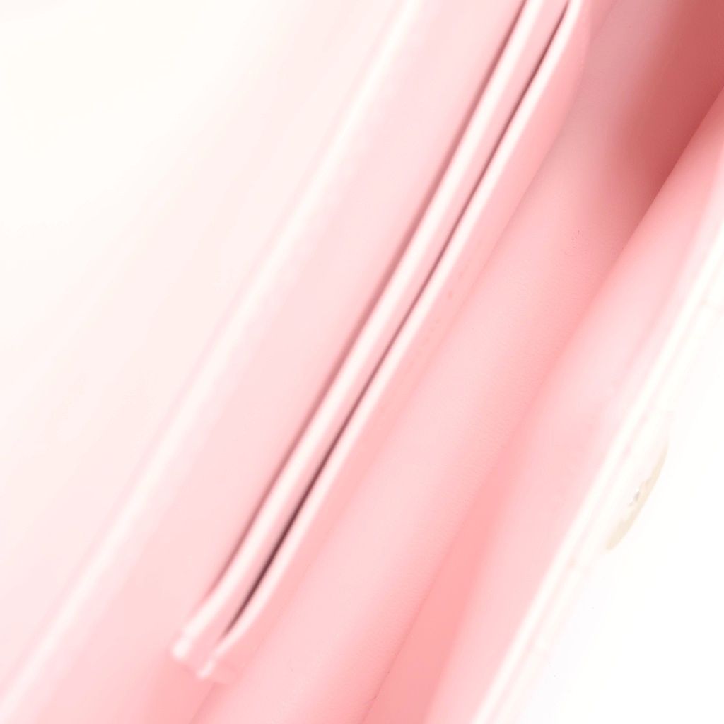 Dior My Dior Chain Shoulder Bag Patent Leather Pink Gold — view 7