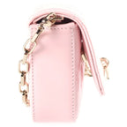 Dior My Dior Chain Shoulder Bag Patent Leather Pink Gold — view 3