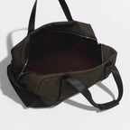 Hermes Allion 60 Boston Bag Toile H Leather Brown Khaki Green Silver 2-Way — view 8