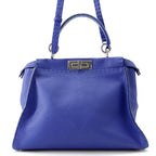 Fendi Peekaboo Selleria Regular Leather 2-Way Shoulder Bag
