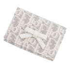Dior Coin Purse Promenade Glycine Wallet Oblique Jacquard White