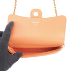 Chanel Chain Shoulder Bag Flap Phone Case Quilted CC Logo Lambskin Pochette — view 5