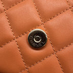 Chanel Chain Shoulder Bag Flap Phone Case Quilted CC Logo Lambskin Pochette — view 8