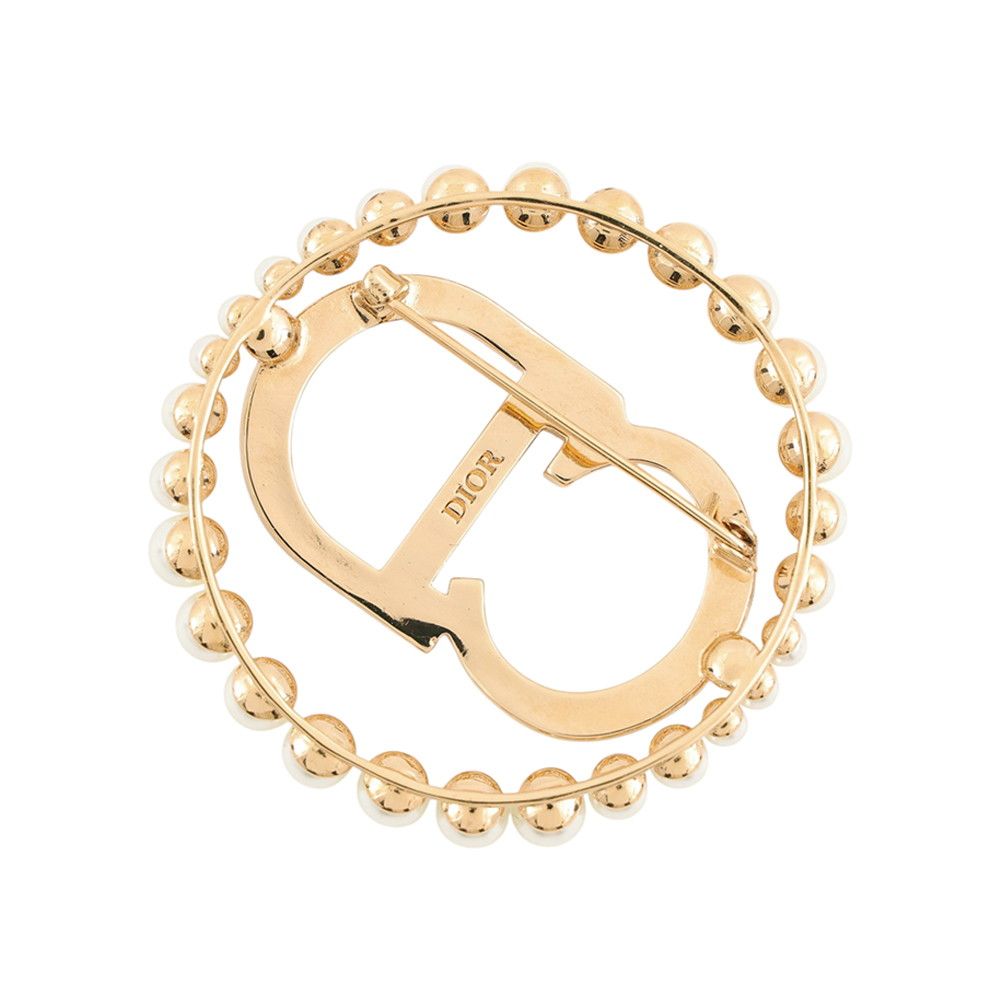 Dior Brooch Clair D Lune Faux Pearl Rhinestone — view 3