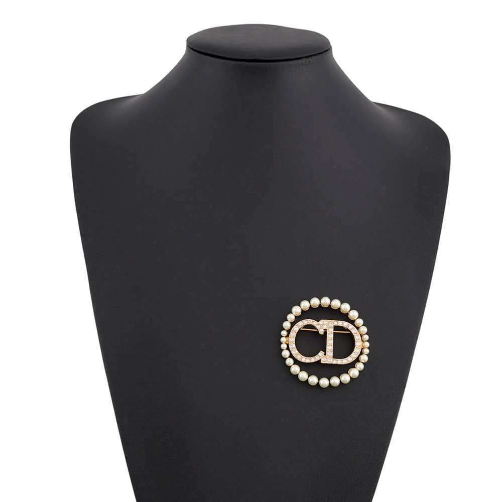 Dior Brooch Clair D Lune Faux Pearl Rhinestone — view 4