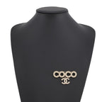 Chanel Brooch CC Logo Coco Faux Pearl — view 4