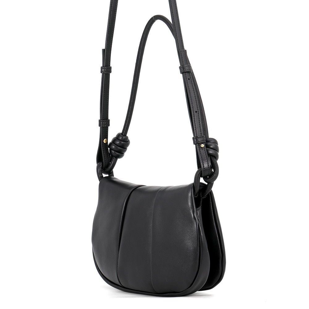 Loewe Shoulder Bag Paseo Satchel Leather 2-Way Black — view 2