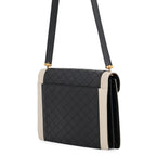 Saint Laurent Paris Shoulder Bag Gaby Satchel Lambskin Black White — view 2
