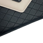 Saint Laurent Paris Shoulder Bag Gaby Satchel Lambskin Black White — view 6