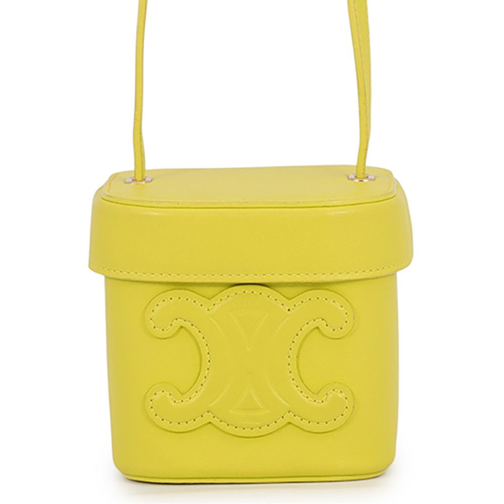 Celine Shoulder Bag Cuir Small Triomphe Box Leather