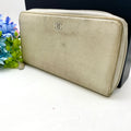 Chanel Wallet Zip Around Leather White
