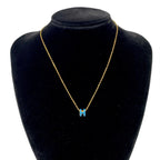Hermes Box Mini Pop H Pendant Gold Blue Jean — view 2