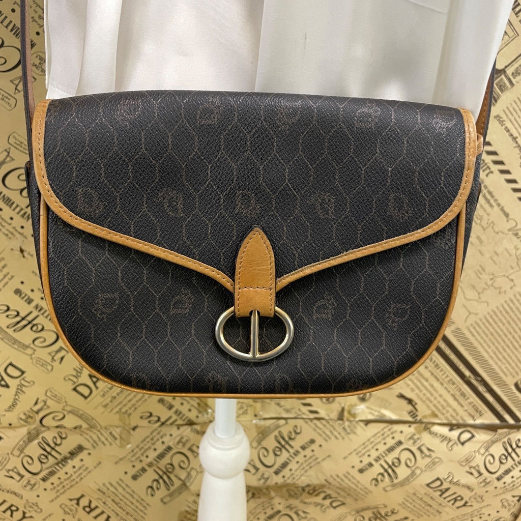 Dior Honeycomb Pattern Shoulder Bag Black
