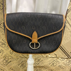 Dior Honeycomb Pattern Shoulder Bag Black