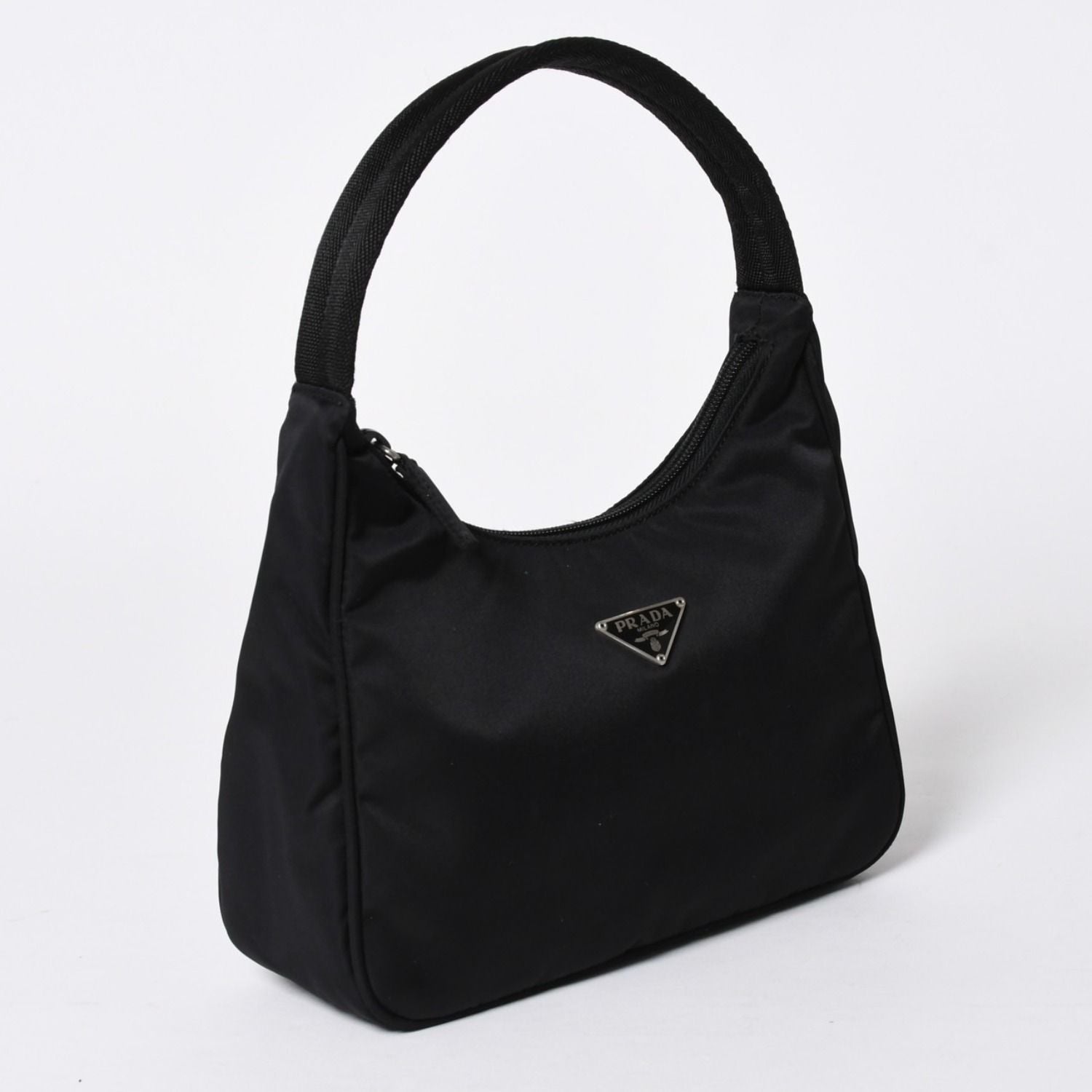 Prada Hobo Handbag Nylon Black — view 3