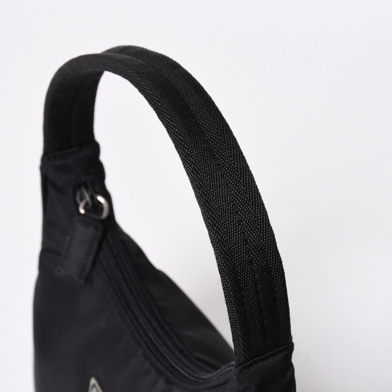Prada Hobo Handbag Nylon Black — view 5
