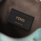Fendi Mini Montresor Zucca Bucket Handbag Light Blue — view 7