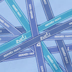 Hermes Pointe Bolduc Triangle Silk Scarf Blue — view 6
