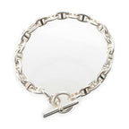 Hermes Chaine D'Ancre TPM 24 Top Bracelet Bangle Silver