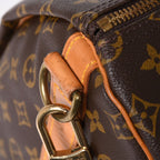 Louis Vuitton Monogram Keepall Bandouliere 55 2-Way Boston Bag Brown Canvas — view 5