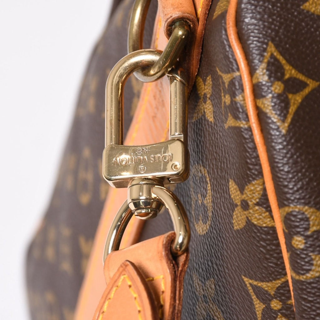 Louis Vuitton Monogram Keepall Bandouliere 55 2-Way Boston Bag Brown Canvas — view 6