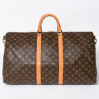 Louis Vuitton Monogram Keepall Bandouliere 55 2-Way Boston Bag Brown Canvas — view 2