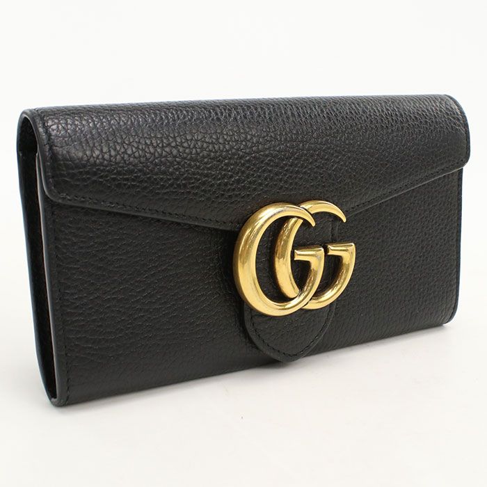 Gucci Continental Wallet GG Marmont Bifold Leather