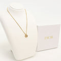 Dior Rhinestone Necklace Metal