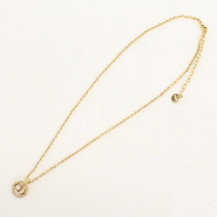 Dior Rhinestone Necklace Metal — view 5