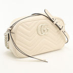 Gucci Small Camera Bag GG Marmont Crossbody Quilted Leather