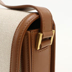 Saint Laurent Solferino Shoulder Bag Canvas Leather — view 6