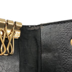 Chanel CC Logo Caviar Leather Key Case Black Key Holder — view 5