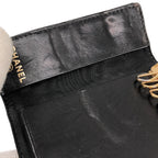 Chanel CC Logo Caviar Leather Key Case Black Key Holder — view 4