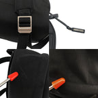 Saint Laurent Paris City Backpack Black — view 8