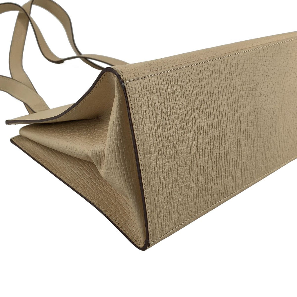 Loewe Barcelona Leather Handbag Ivory — view 6