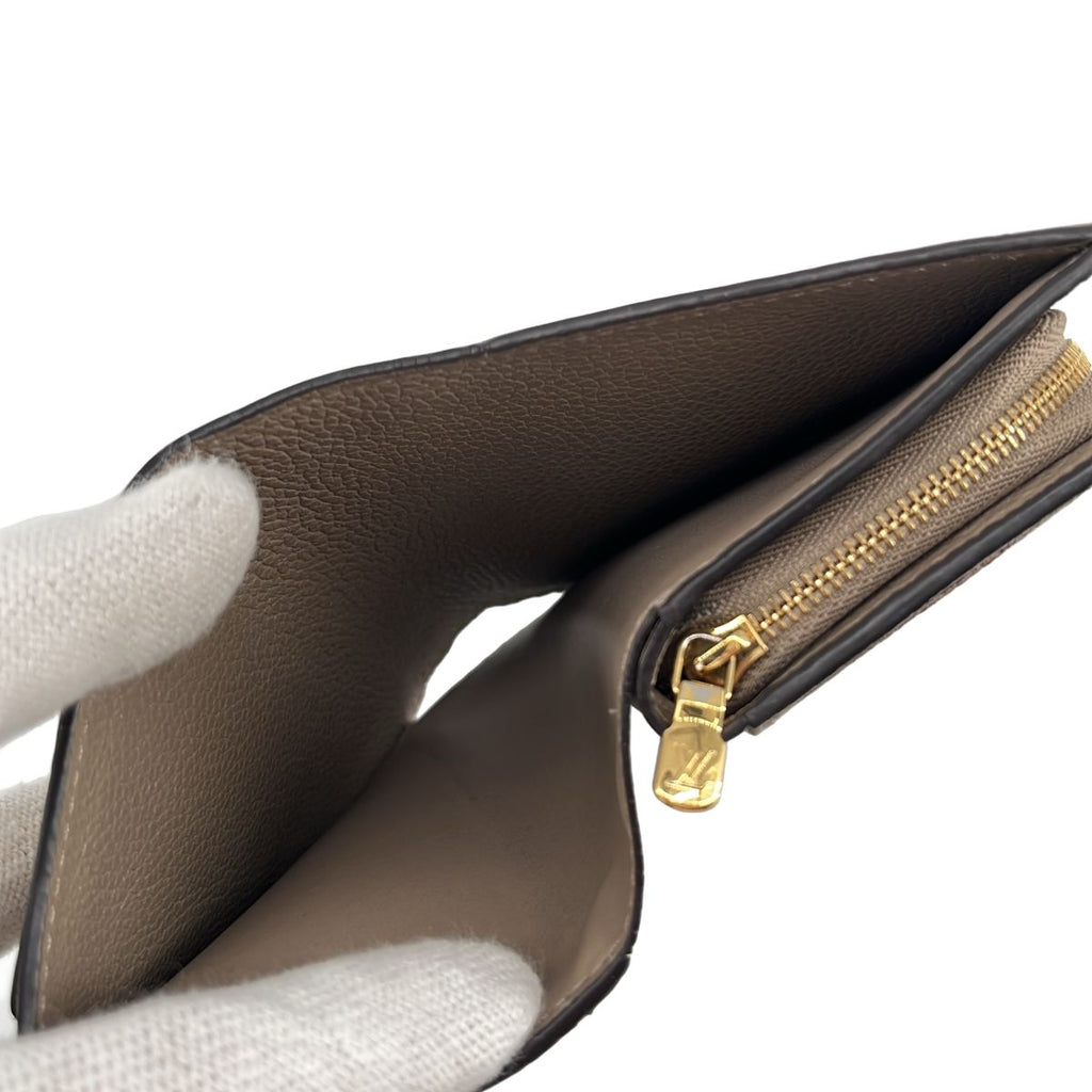 Louis Vuitton Bicolor Monogram Empreinte Portefeuille Clair Compact Wallet Gray — view 5