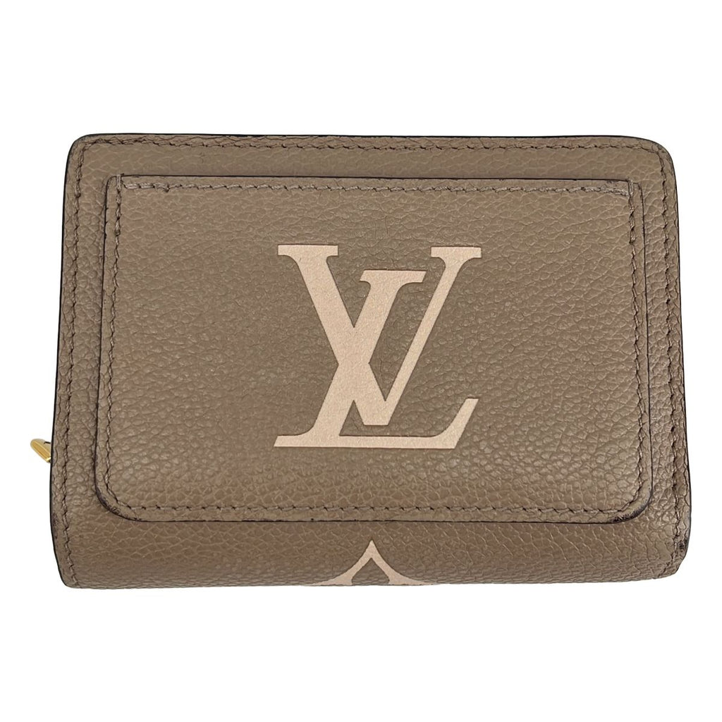 Louis Vuitton Bicolor Monogram Empreinte Portefeuille Clair Compact Wallet Gray — view 2