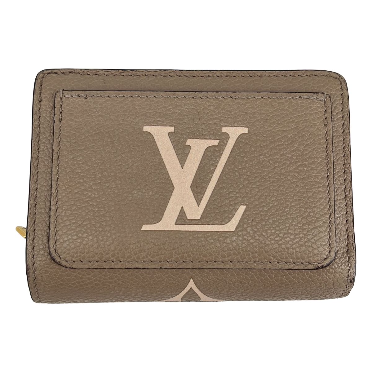 Louis Vuitton Bicolor Monogram Empreinte Portefeuille Clair Compact Wallet Gray — view 2