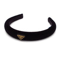 Prada Headband Black Triangle Plate