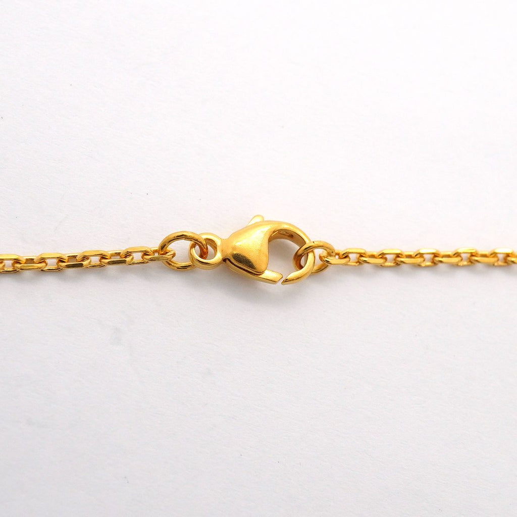 Hermes Necklace Mini Pop H Gold Plated Pink — view 4