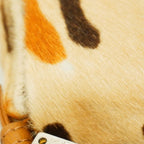 Fendi Handbag Mamma Bucket Calf Hair Beige Brown Silver — view 6