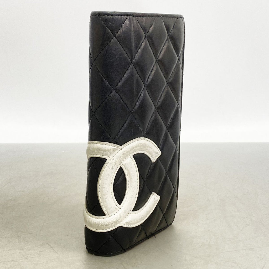 Chanel Wallet Cambon Lambskin Black Silver — view 2