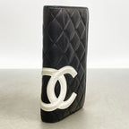 Chanel Wallet Cambon Lambskin Black Silver — view 2