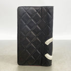 Chanel Wallet Cambon Lambskin Black Silver — view 8