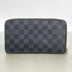 Louis Vuitton Wallet Damier Graphite Zippy Organizer NM Black Gray — view 8