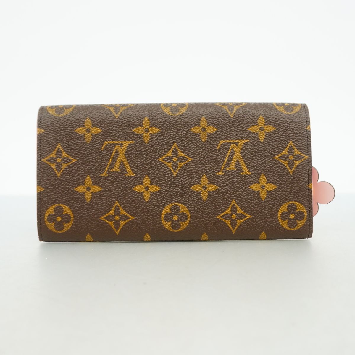 Louis Vuitton Wallet Monogram Portefeuille Emily Flower Motif Brown Rose — view 7